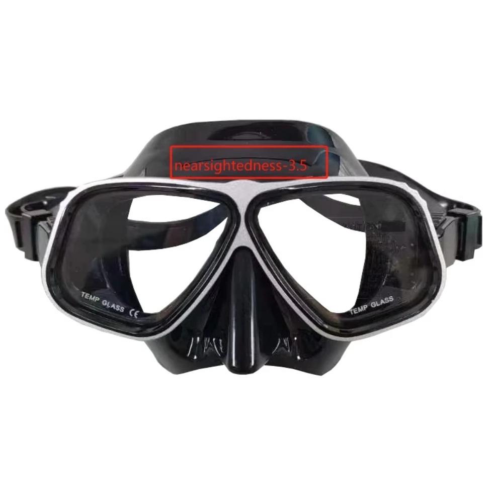 Mască de snorkeling, ochelari de scufundări miopi optici, adulți, pot fi echipați cu mască de scufundări miopi