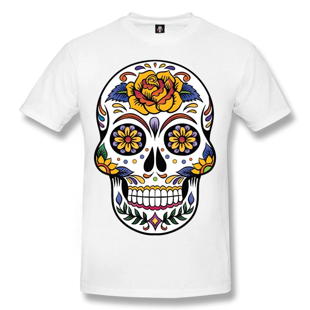 SKULL TATTOO Unisexs TShirt Skull Rock Day of the Dead Biker Goth Sugar Skull Top 2XL