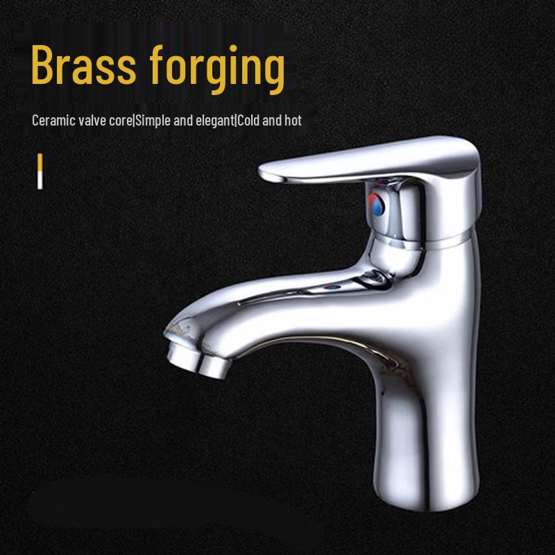 TLXT Brass Single-Hole Basin Faucet
