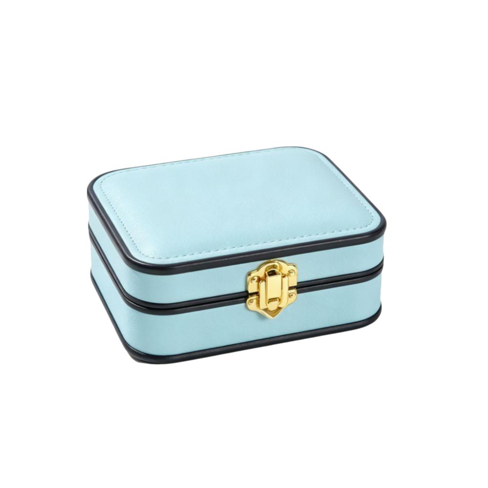 PU Leather Lockable Jewelry Box Lockable Jewelry Storage Case Portable Jewelry Case Girls