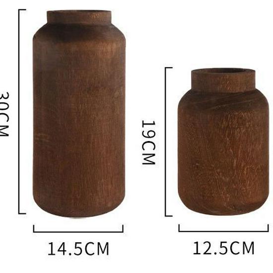 

Ваза из древесины павловнии: Контейнер для цветов из массива дерева для декора гостиной в стиле ретро или обеденного стола, ручная работа, орнамент и реквизит для фото.