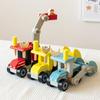Wooden Assembly Toy Cars: Bulldozer, Repair Car, Fire Truck - Perfect Birthday Gift for Boys and Girls.