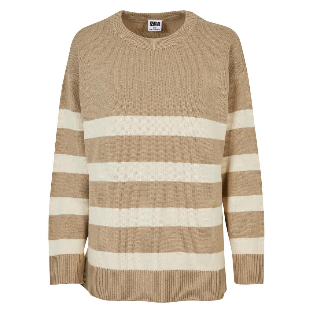 Urban Classics Womens/Ladies Striped Knitted Crew Neck Jumper