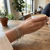 10Pcs/set Vintage Style Snake Chain Bracelet Flat Chain Multi-layer Bracelet  Casual Wear