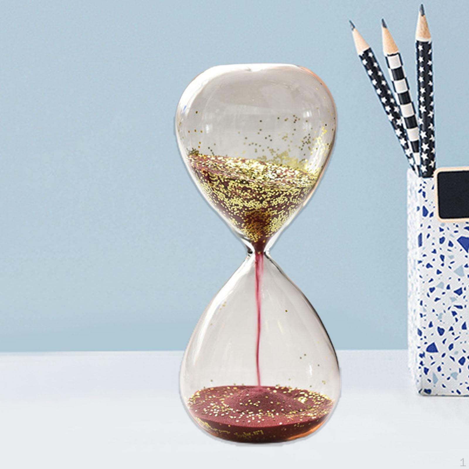 

Блестящие песочные часы, таймер, песочные часы, домашнее развлечение, новинка 7,87x3,15 дюйма красный