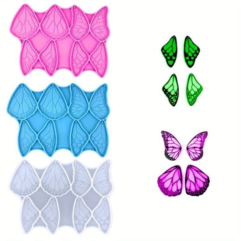 

2pcs Angel Wing Butterfly Decor Earring Silicone Mold for DIY Epoxy Resin Craft Backpacks Pendant Ornament Jewelry Making Tool 2pcs світло-сірого кольору