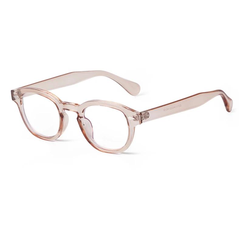

Vintage Rivet Tortoise Small Round Block Blue Light Glasses Men Women Classic Clips on Sunglasses Gafas De Sol PS22713