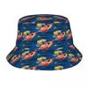 Custom Lightning McQueen Cars Bucket Hat for Unisex Women Printed Cartoon Summer Travel Beach Outdoor Camping Cap