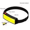COB Headlamp USB Rechargeable Lightweight High Brightness LED Head Lamp for Fishing Camping Night Riding