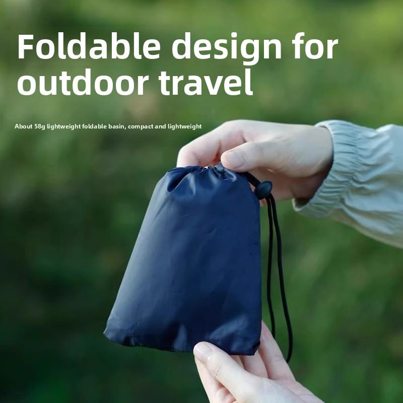 Outdoor Camping Supplies Portable Folding Basin Washbasin Folding Basin Portable