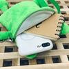 Lässige Cartoon-Umhängetasche, süßes Grün für Frosch, Umhängetasche, Messenger Bag, Plüschtasche, Handtasche für Familientreffen