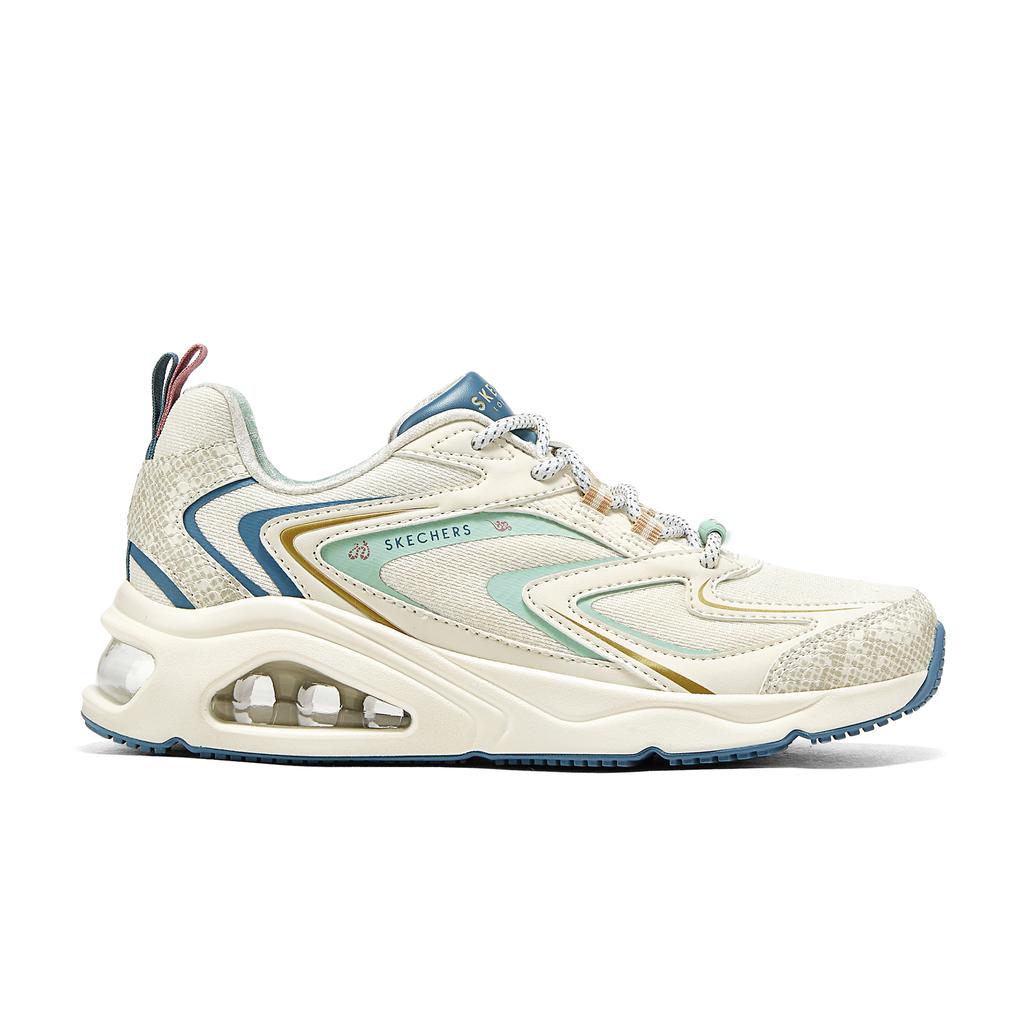 Skechers Tres-Air Uno Supporto Confortevole Equilibrio Scarpe da Corsa Basse Sneaker Donna Bianco Sporco 800029-NTBL