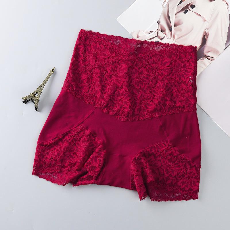 Women's Multi-Size Anti-Exposure Safety Pants: High-Waist Belly-Control Lace Cotton Leggings