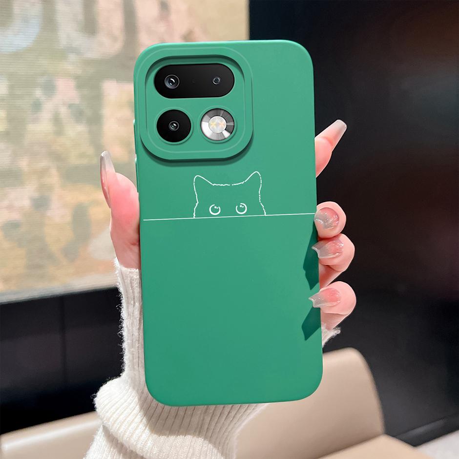 Case For OPPO Realme 16 Pro 16 Pro Plus Cute Kitten Avocado Full Protection Shell For Realme 16 Pro+ Liquid Silicone Back Cover
