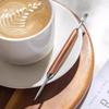 Coffee Latte Art Needle Stainless Steel Exquisite Professional Crochet Hook Pear Wood Carved Flower Needle Italian Coffee