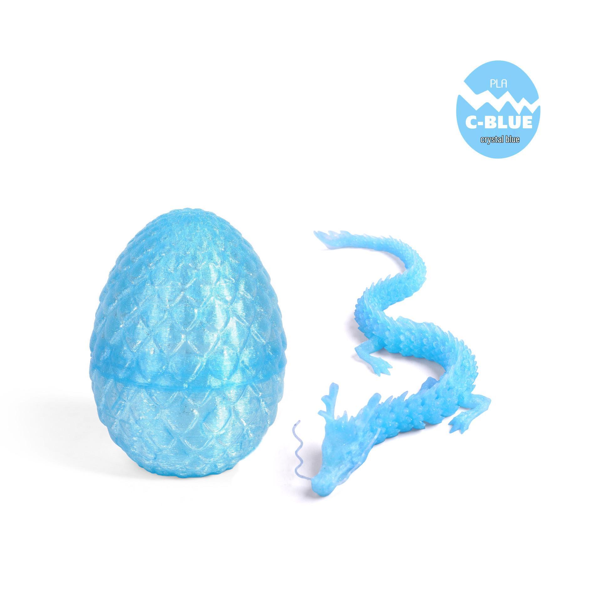 

Набір яєць китайського дракона, надрукований на 3D-принтері: Екологічна прикраса та модна іграшка-фігурка в подарунок