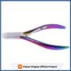 1pc Iridescent Rainbow Stainless Steel Cuticle Nipper Hypoallergenic, Precision Manicure & Pedicure Tool Dead Skin Pliers Nail