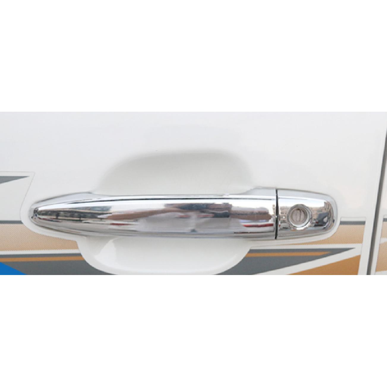 ABS Chrome Door Handle Lid Side Cover Trim For 2003-2009 Toyota Prado FJ120 10P