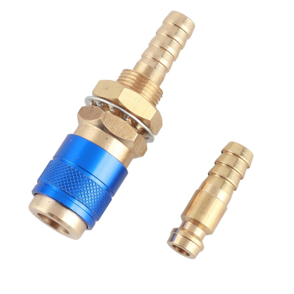 8mm Torch Hose Adapter Brass Connector Quick Coupler Fitting Kit for MIG TIG Welding