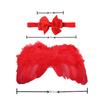 Angel Wings & Bow Headband Set for Baby Photography