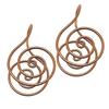 Copper Palm Ring Energy Spiral Hand Ring Women Men Reiki Palm Ring Compatible with Crystal Gem for Meditation Chakra Healing Manifestation