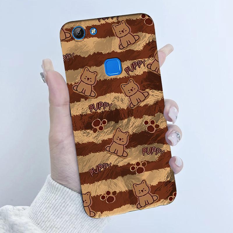 For Vivo V7 V7+ Plus Y79A Y75 Y73 Y79 1716 1718 Phone Case Cute Astronaut Panda Flowers Candy Soft Silicone TPU phone Case Cover