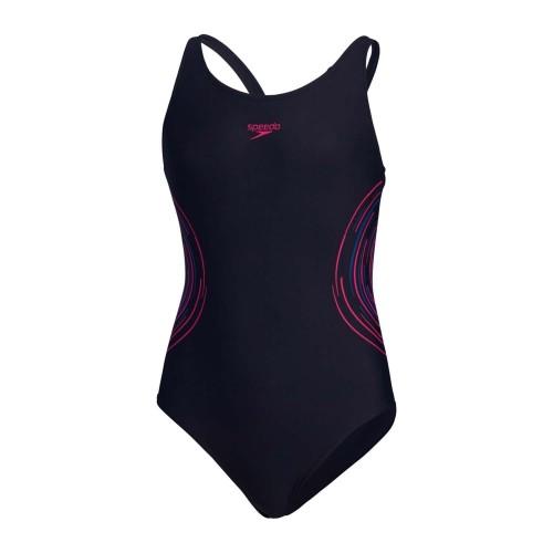 Speedo Girls Placement Muscleback One Piece Swimsuit