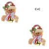 Christmas Bell Pendant Christmas Doll Cartoon Metal Round Bell Pendant Christmas Tree Decoration