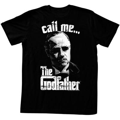 Černé unisex tričko Godfather Pixelis Slim Fit