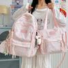 Schoolbag Schoolbag Ins Niche Female Junior High School Students Large Capacity Backpack High Value Cute Butterfly Student Class Backpack