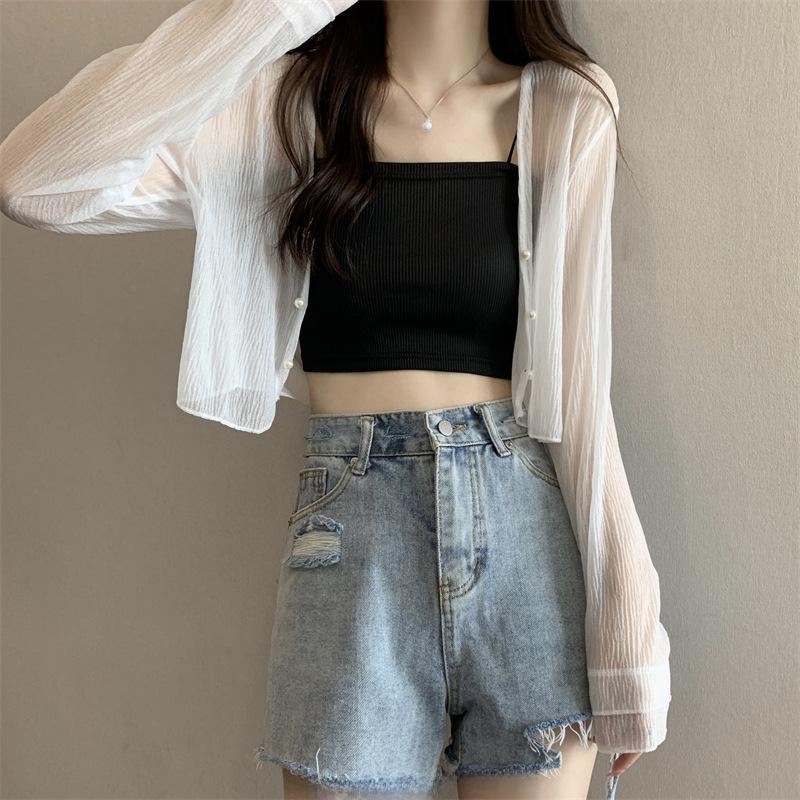 2023 Women's Chiffon Long-Sleeve Sunscreen Cardigan - Trendy Summer Shawl Jacket Top