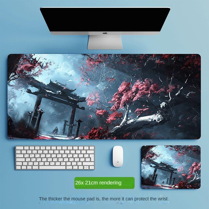 Mauspad, übergroß, Büro-Tastenkombination, integriertes Schloss, verdickt, individuell, gut aussehend, für Studenten, Computer, E-Sport, Tischmatte