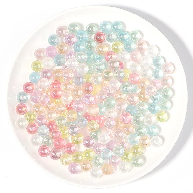Acrylic Candy Macaron Solid Round Beads for DIY Jewelry and Epoxy Resin Crafts