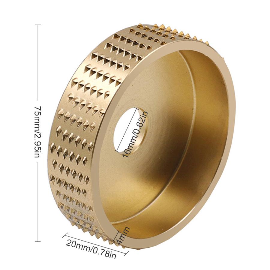 Cemented Carbide Angle Grinder Polishing Disc Round Wood Angle Grinding Wheel Abrasive Disc Carbide Coating Sanding Carving Rotary Polish Tool