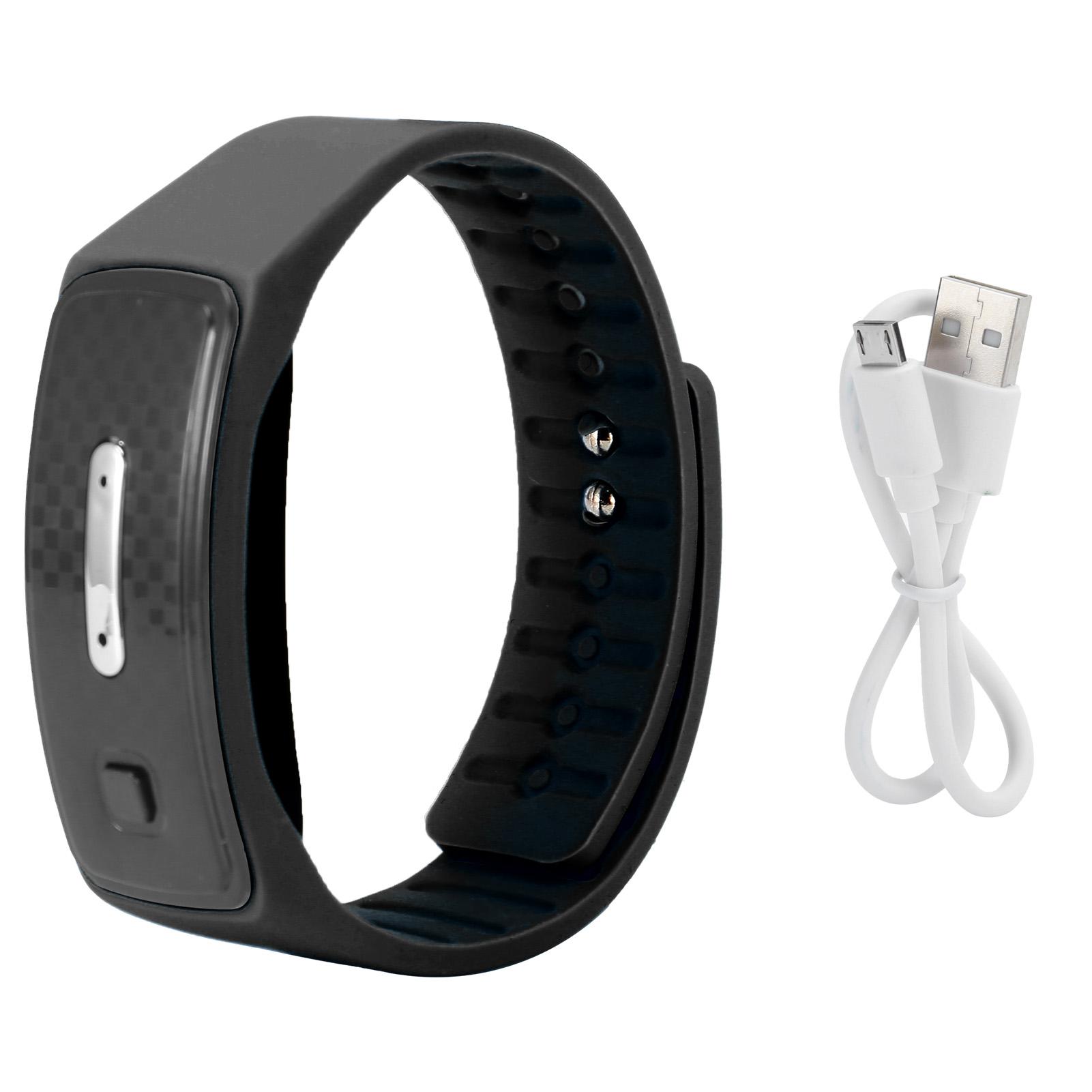 

Браслет от комаров с USB-зарядкой, ультразвуковой браслет от комаров WatchBlue чёрный