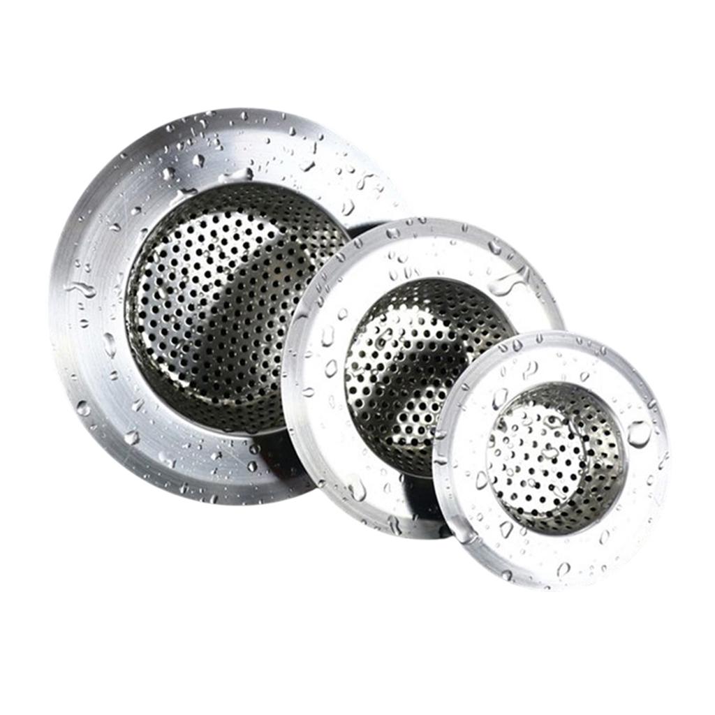 Sink Strainer Kitchen Sink Grid Filter Stainless Steel Drain Hole Filter Mesh Protection Against Clogging Kitchen Accessories