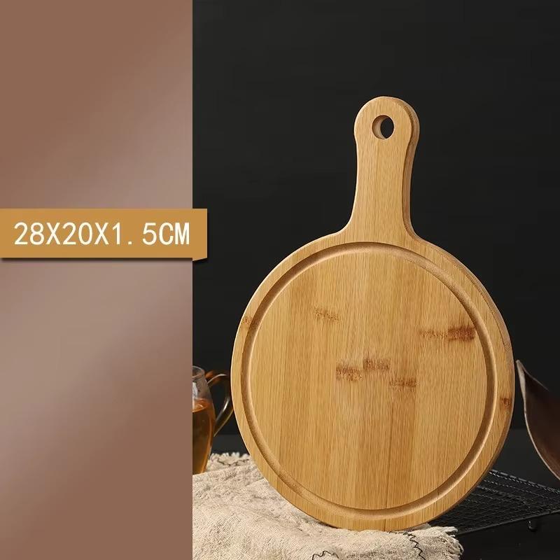 

Деревянная доска для пиццы 1 шт., круглая форма для выпечки, разделочная доска, поднос для торта, овощной поднос, доска для сыра, многоцелевые кухонные гаджеты 28*20