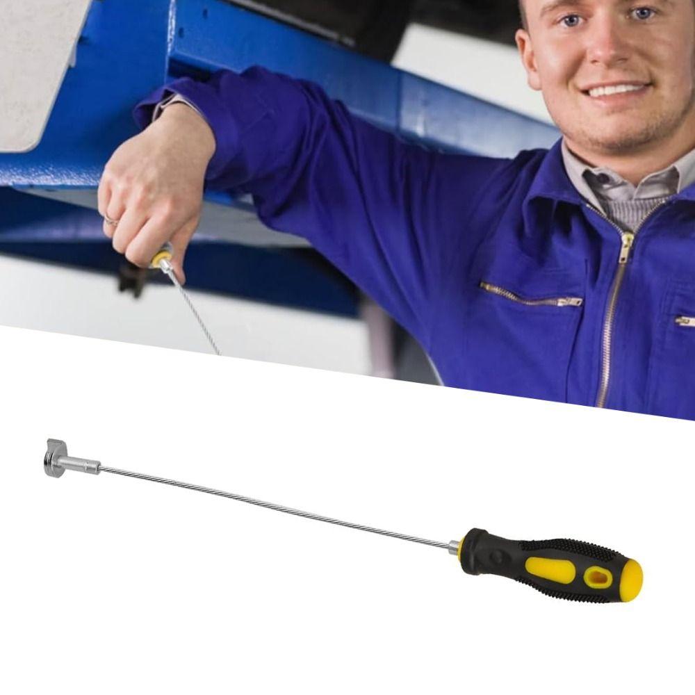 Anti Scald Magnetic Oil Drain Plug Remover 14 Inch Vehicle Sump Plug Removal Tool  RV