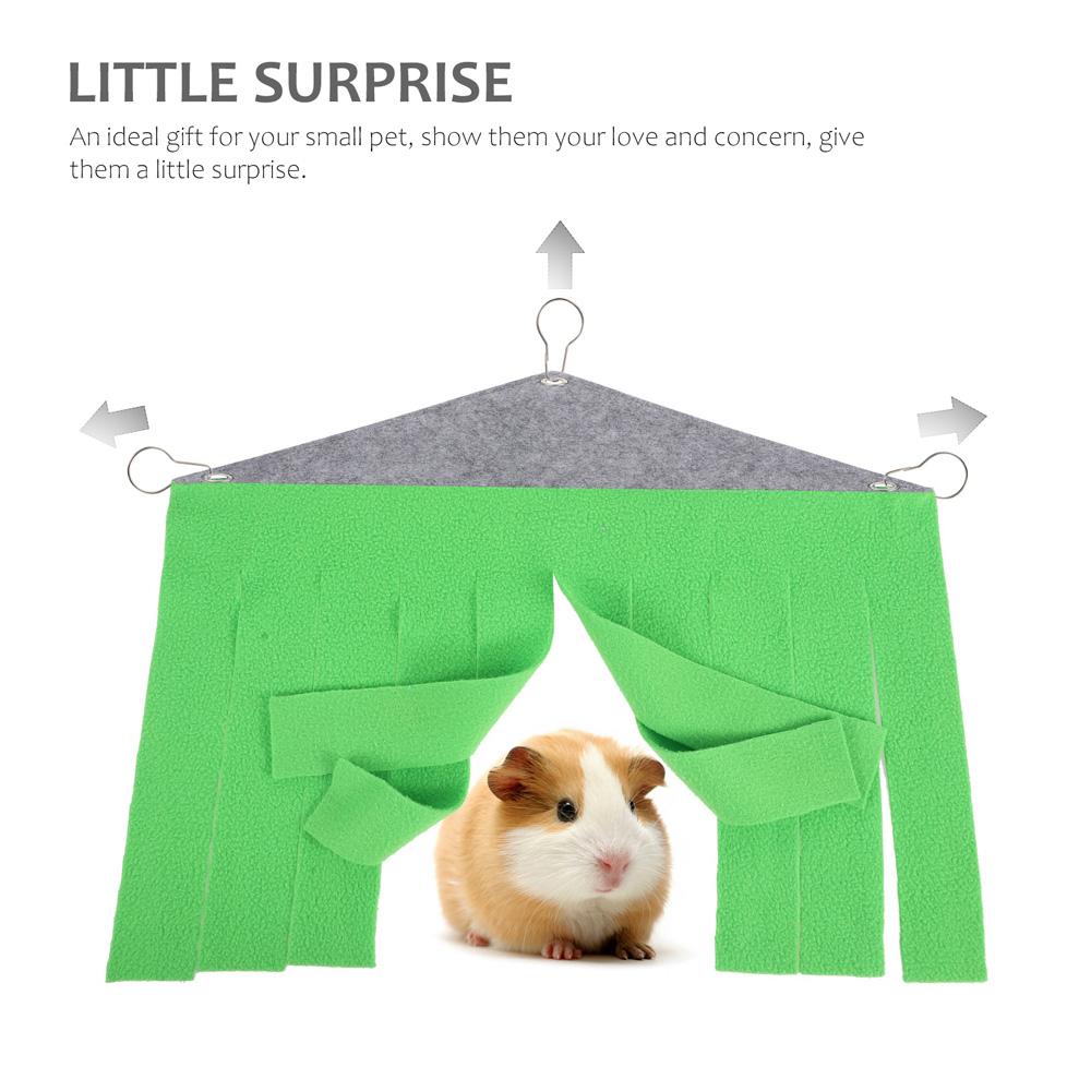 Hammock Hideaway Cloth Corner Cage Guinea Pig Hideout Rat Nest Hamster House Rabbit Hiding Tent