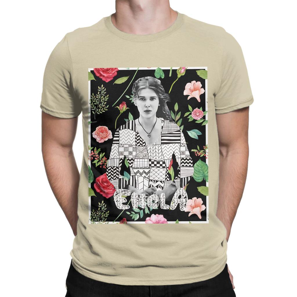 Flower The Enola Holmes Mysteries Novelty 100 Cotton TShirt The Enola Holmes Mysteries Tees Tops For Unisex