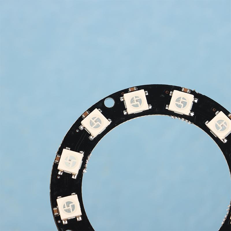 Anello Pixel Indirizzabile Individualmente Ws2812B 1/3/7/8/12/16/24 LED Ws2812 IC Integrato 5050 Modulo Anello LED RGB Luce LED DC5V