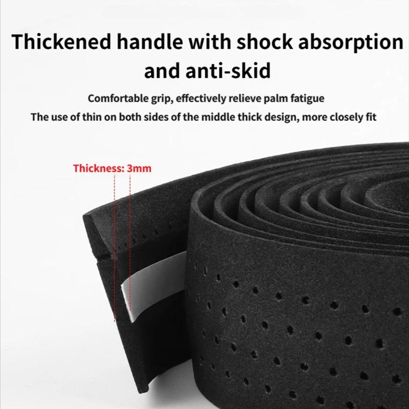 2Pcs Cycling Bicycles Handlebar Tape Bikes Handle Wrap Handlebar Tape NonSlip Bikes Handlebar Tape Anti Vibration Wrap