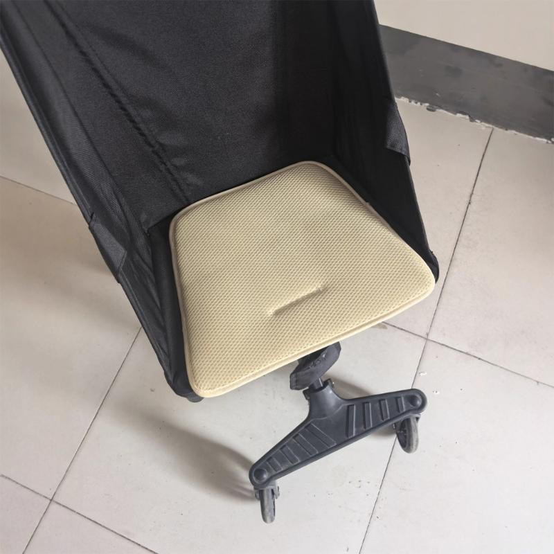 Ventilated Pram Cart Seat Cushion Infant Pushchair Mat Machine Washable Nonslip Design Durable Polyester Fabric