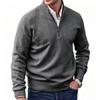 Men S Stand Collar Pullover Sweater Long Sleeve British Style Multi Color Warm