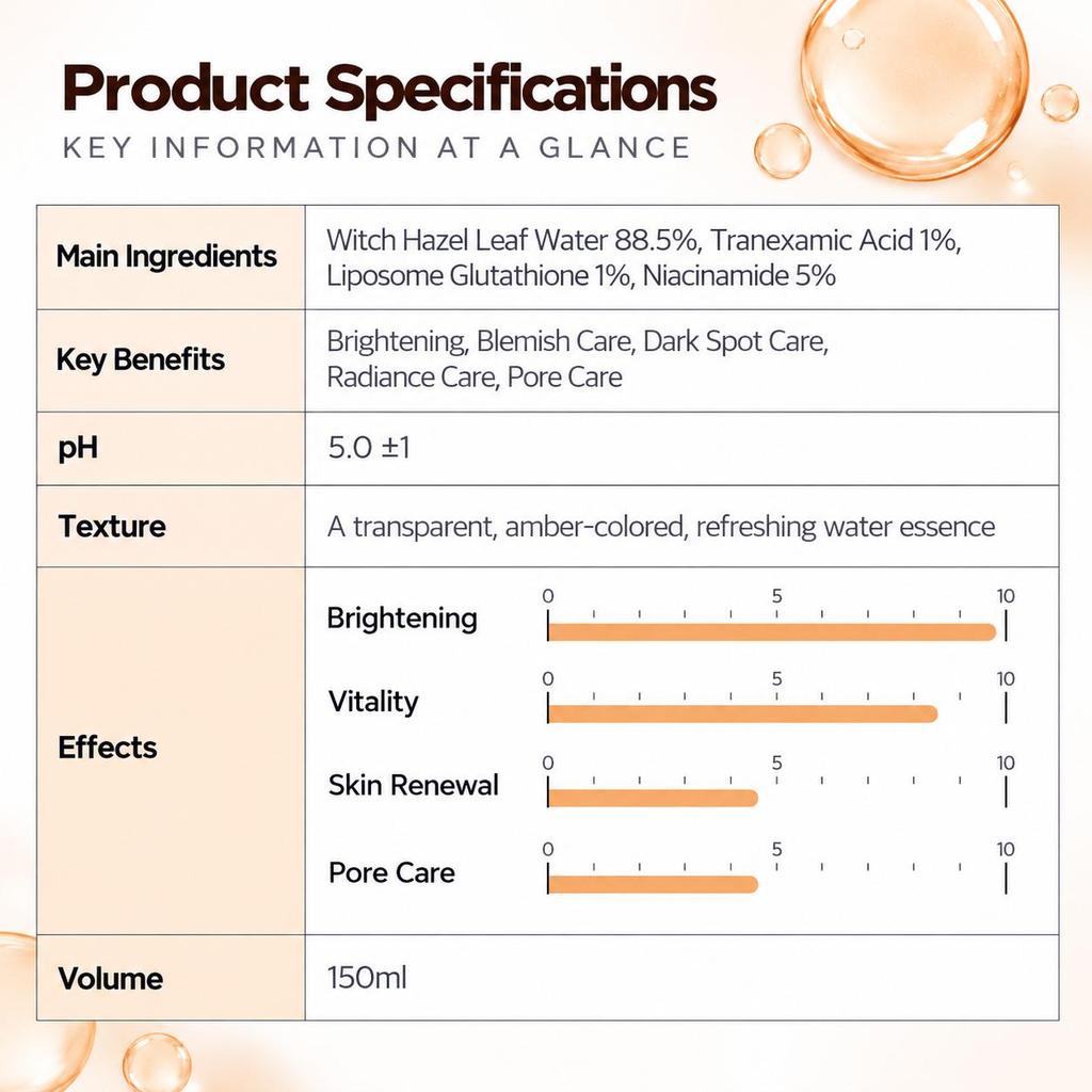 Derma Factory Ácido Tranexámico 1% Esencia Acuosa Iluminadora Hidratante 150ml