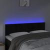 VidaXL Tête de Lit à LED Meuble de Chambre à Coucher Accessoire de Lit Double Tête de Cadre de Lit Intérieur Noir 3121802