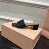 Sheepskin version~ Straw flat bottom square head vacation one-word slippers women's summer wear sandals half slippers