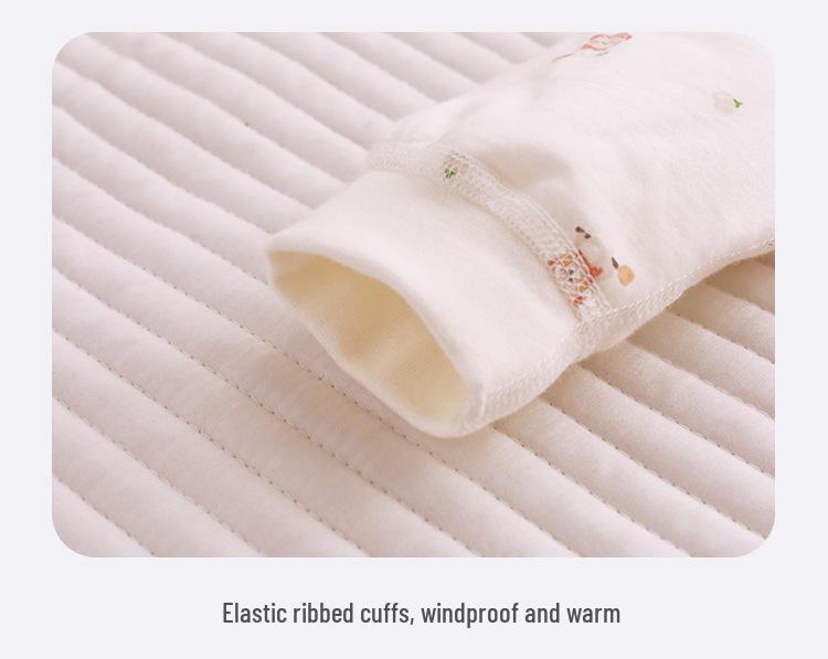 Baby Quilted Cotton Onesie - 40g, Thin, Warm Pajamas for Autumn/Winter