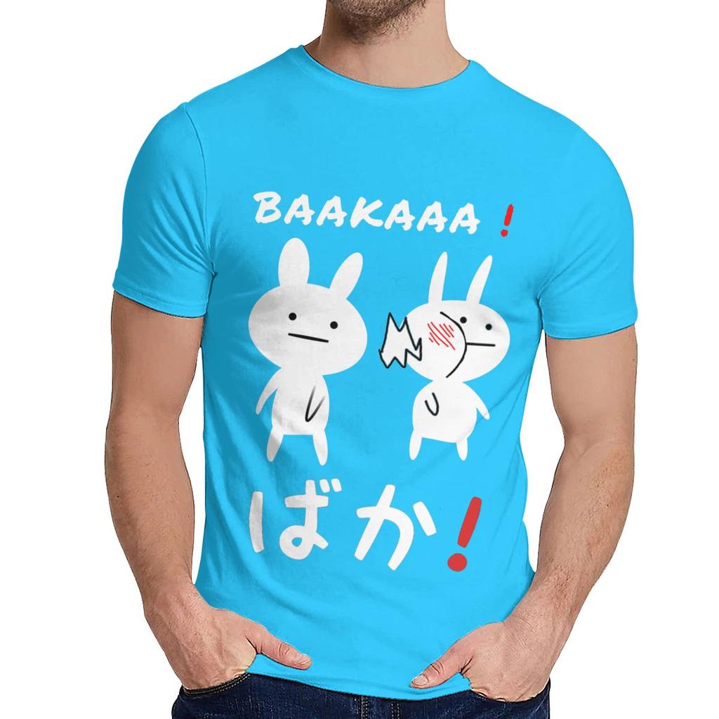 Cute Baka Chibi Tee Round Neck Geek Male 100 Cotton Plus Size T Shirt