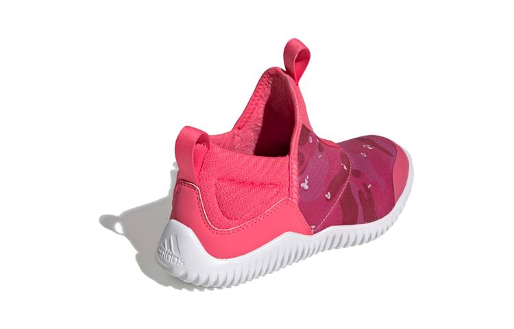 adidas Rapidazen C Cushioning Low Top Kids' Running Shoes Pink White Children Aged 3 7 Years Old EE9325
